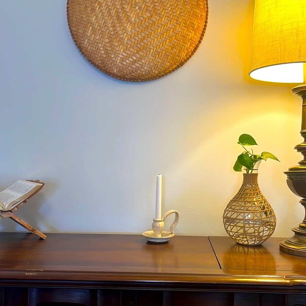Handmade minimalist candlestick holder
